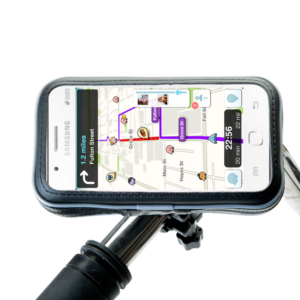 Weatherproof Handlebar Holder compatible with the Samsung Z1