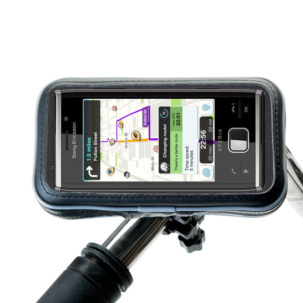 Weatherproof Handlebar Holder compatible with the Sony Ericsson XPERIA X2a