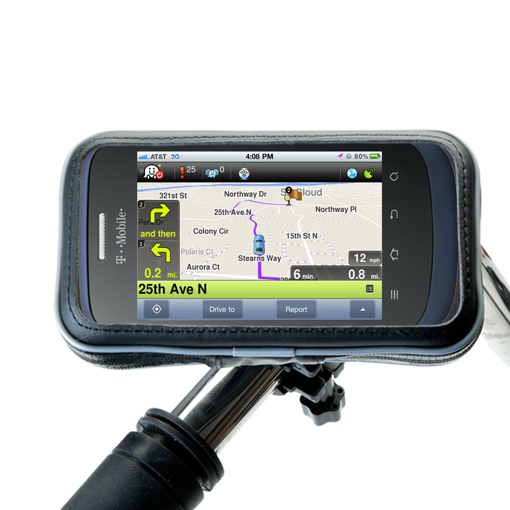 Weatherproof Handlebar Holder compatible with the T-Mobile Concord