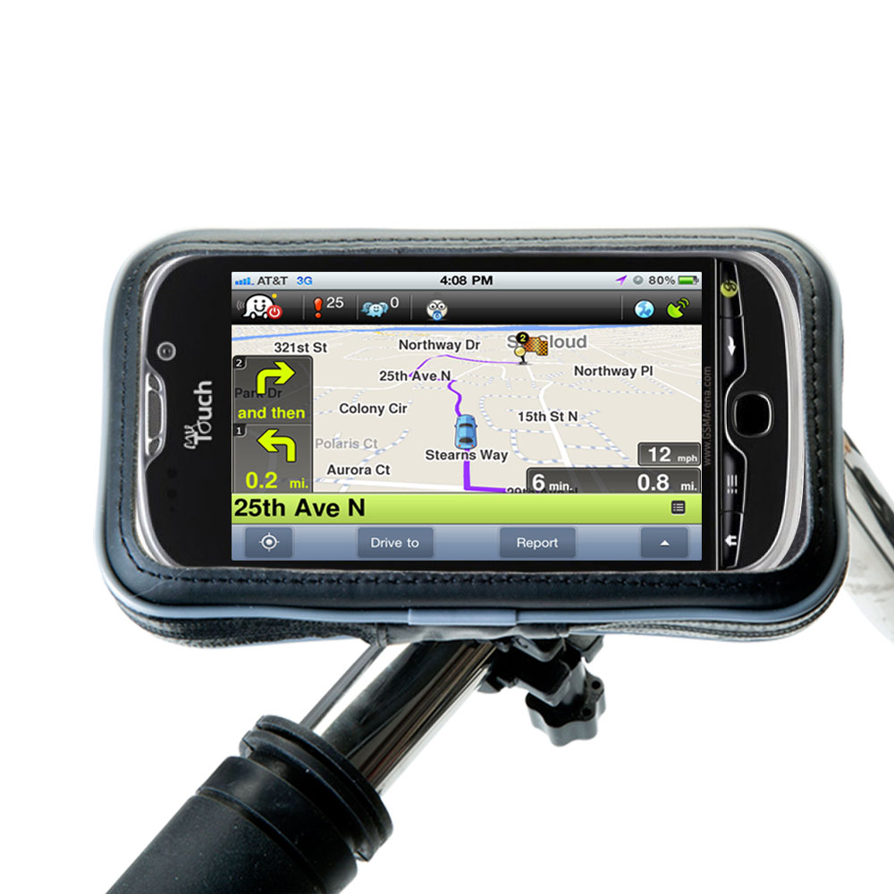 Weatherproof Handlebar Holder compatible with the T-Mobile myTouch 2