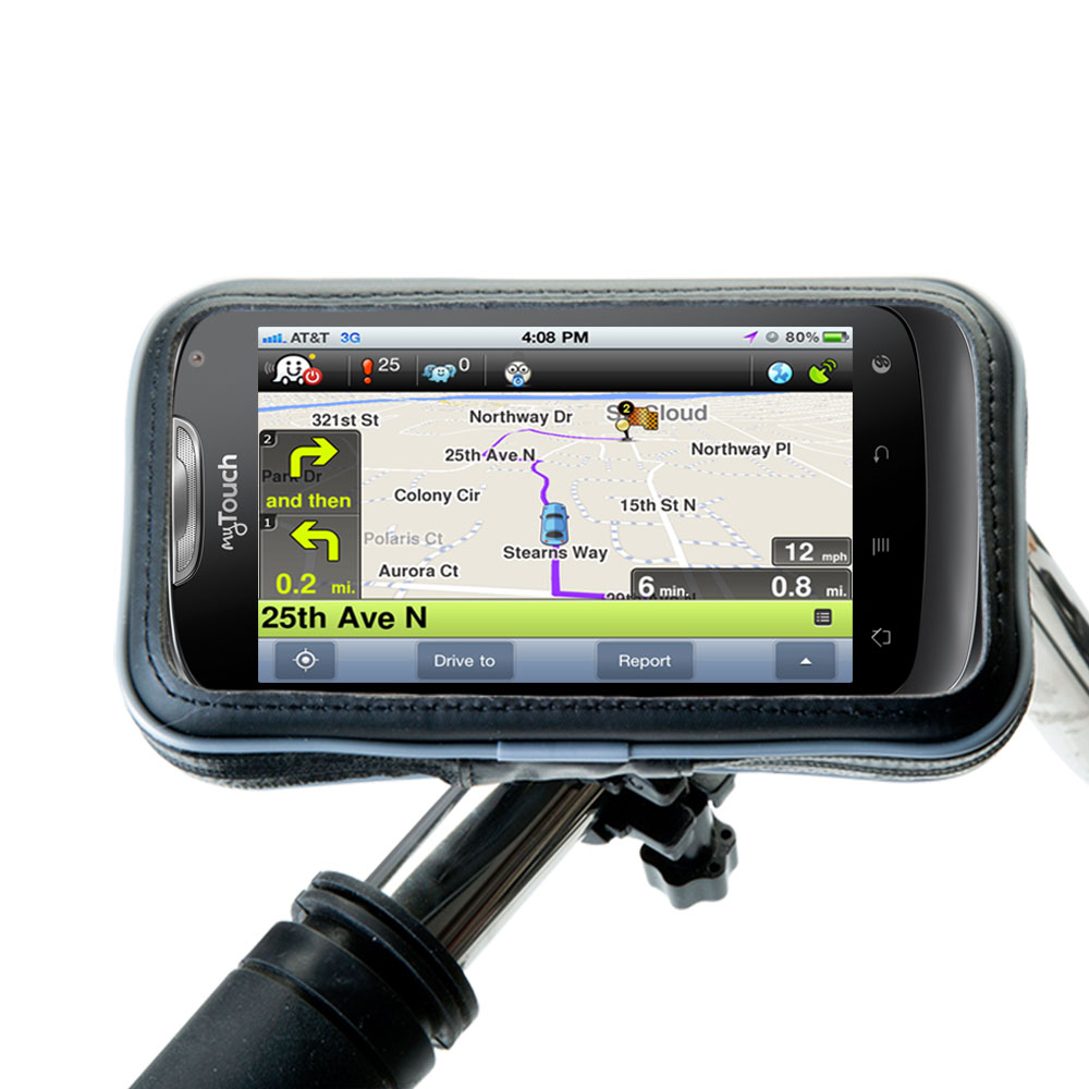Weatherproof Handlebar Holder compatible with the T-Mobile myTouch Q2