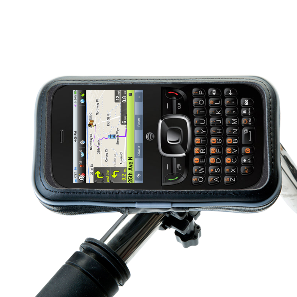 Weatherproof Handlebar Holder compatible with the ZTE Altair 2