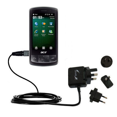 International Wall Charger compatible with the Acer beTouch E200 E210