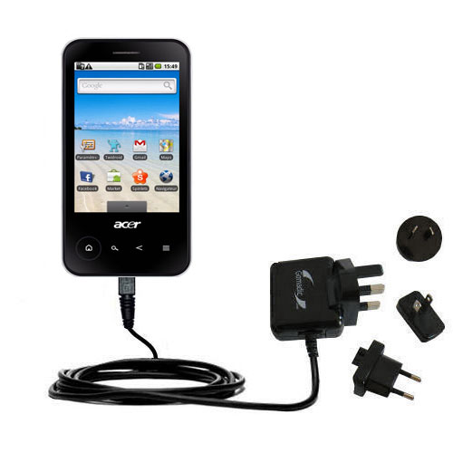 International Wall Charger compatible with the Acer beTouch E400
