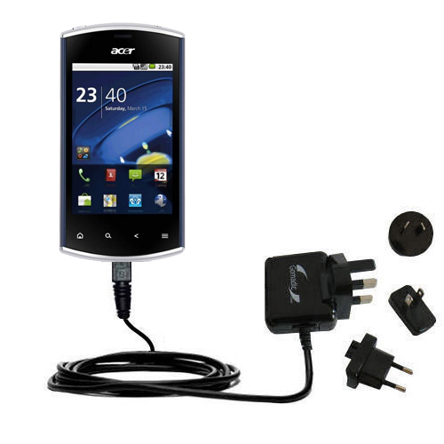 International Wall Charger compatible with the Acer Liquid mini