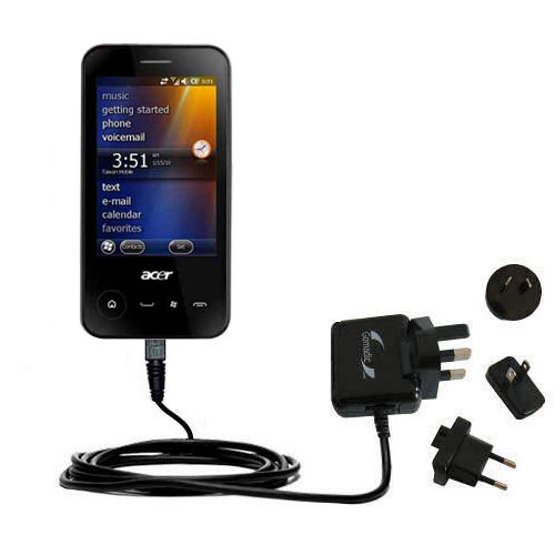 International Wall Charger compatible with the Acer NeoTouch P400 P300
