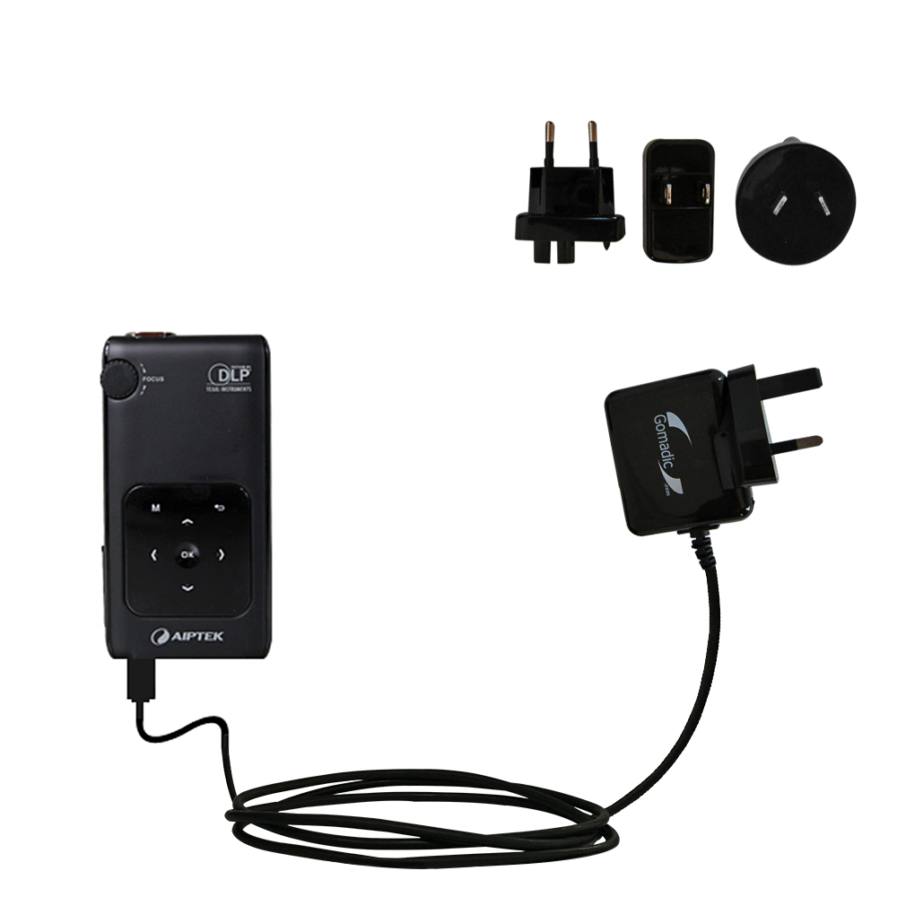 International Wall Charger compatible with the Aiptek PocketCinema v50