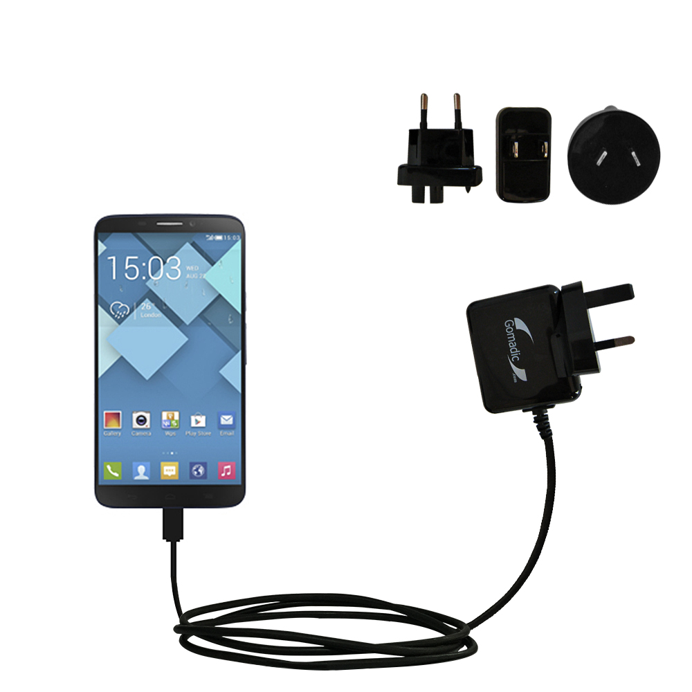 International Wall Charger compatible with the Alcatel One Touch Hero