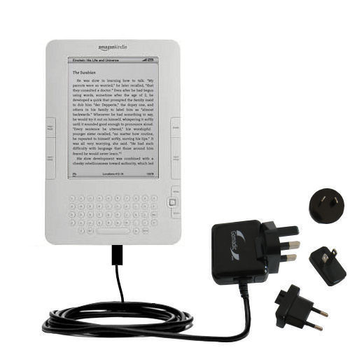 International Wall Charger compatible with the Amazon Kindle Fire HD / HDX / DX / Touch / Keyboard / WiFi / 3G