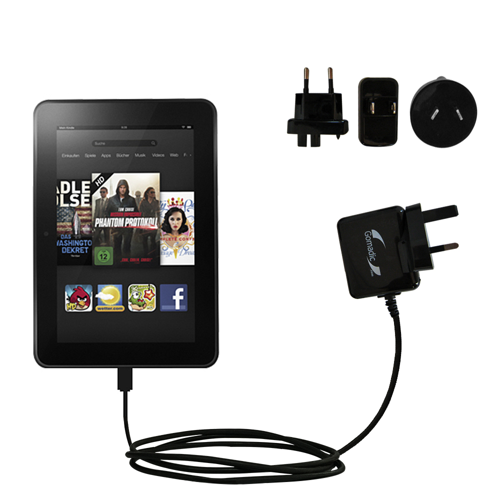 International Wall Charger compatible with the Amazon Kindle Fire / Fire HD