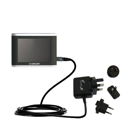 International Wall Charger compatible with the Amcor Navigation GPS 3600 3600B