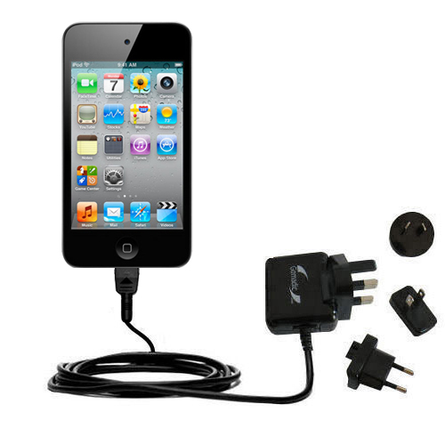 International Wall Charger compatible with the Apple iPod touch (4th generation)