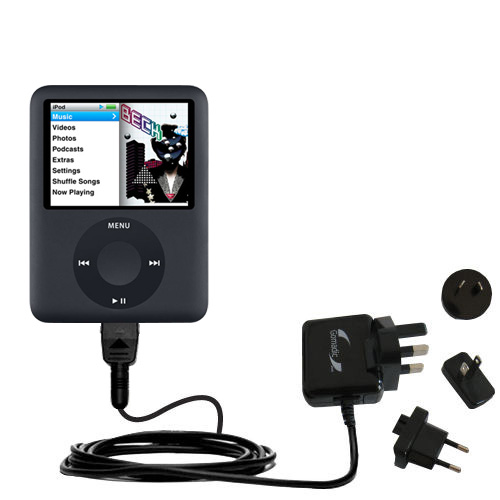 International Wall Charger compatible with the Apple Nano Video Gen 3
