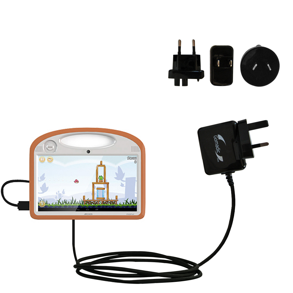 International Wall Charger compatible with the Archos 101 Childpad