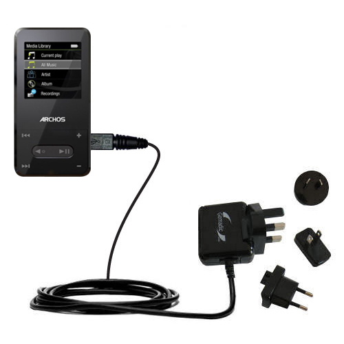 International Wall Charger compatible with the Archos 18 18b Vision A18VB
