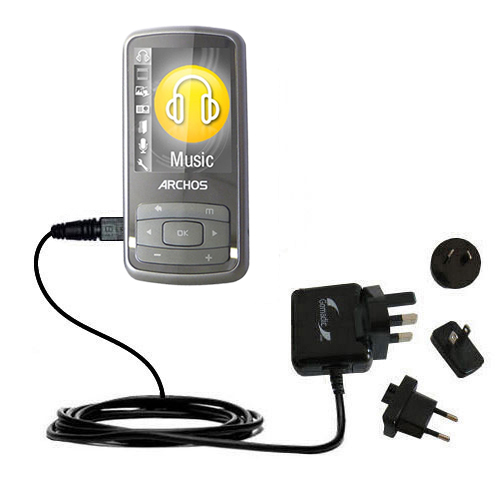 International Wall Charger compatible with the Archos 20b 20c Vision