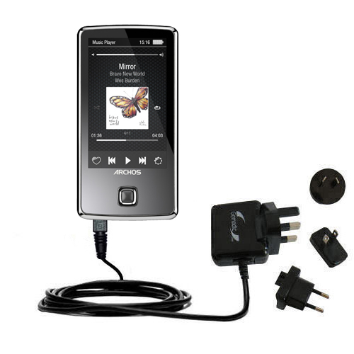 International Wall Charger compatible with the Archos 30c 35 Vision