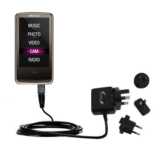 International Wall Charger compatible with the Archos 3Cam Vision