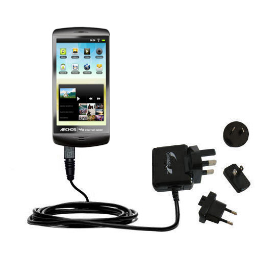 International Wall Charger compatible with the Archos 28 / 32 / 43 Internet Tablet