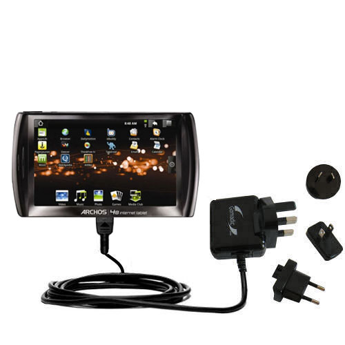International Wall Charger compatible with the Archos 48 Internet Tablet