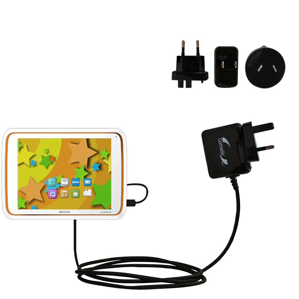 International Wall Charger compatible with the Archos 80 Childpad