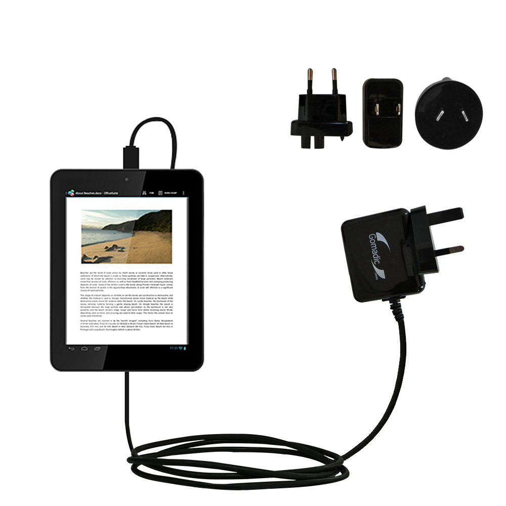 International Wall Charger compatible with the Archos 80 Cobalt