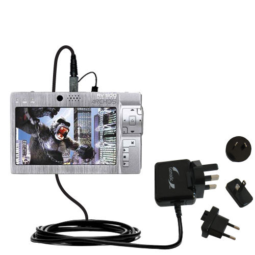 International Wall Charger compatible with the Archos AV500 Series