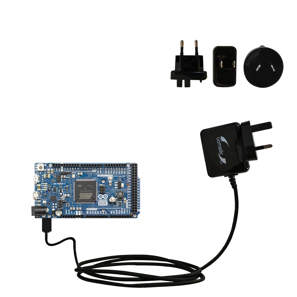 International Wall Charger compatible with the Arduino DUE
