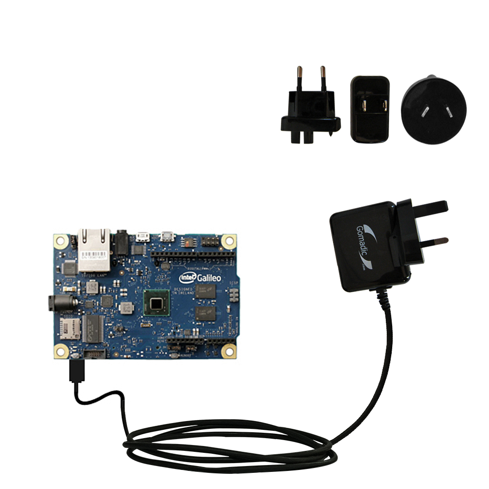 International Wall Charger compatible with the Arduino Intel Galileo