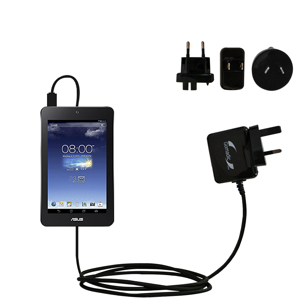 International Wall Charger compatible with the Asus MeMO Pad HD7