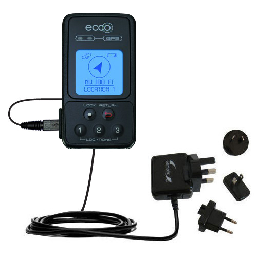 International Wall Charger compatible with the Audiovox ECCO Personal Navigation Device