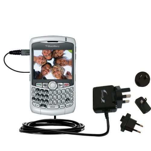 International Wall Charger compatible with the Blackberry 8300 Curve