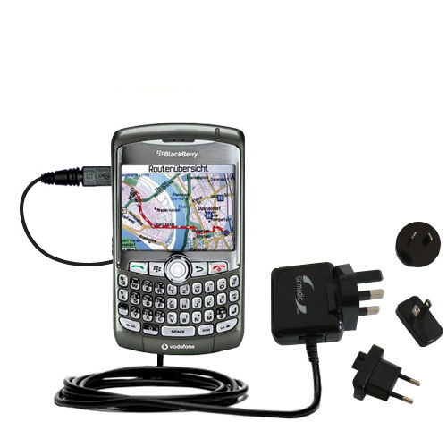 International Wall Charger compatible with the Blackberry 8310