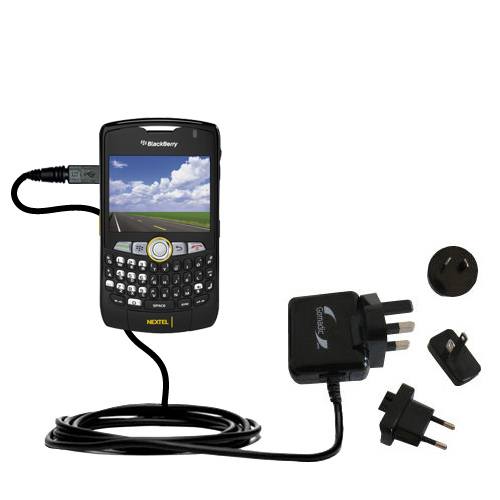 International Wall Charger compatible with the Blackberry 8350i