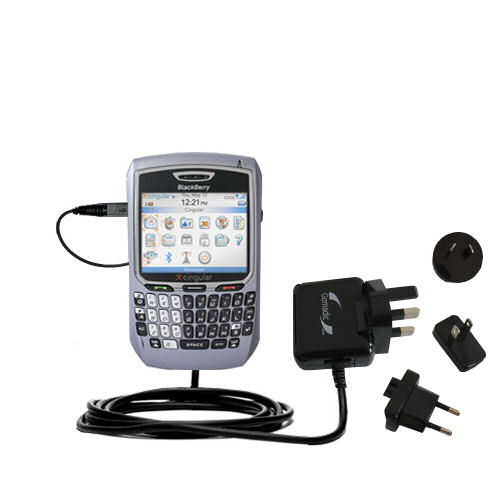 International Wall Charger compatible with the Blackberry 8700c