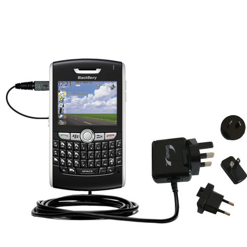 International Wall Charger compatible with the Blackberry 8800