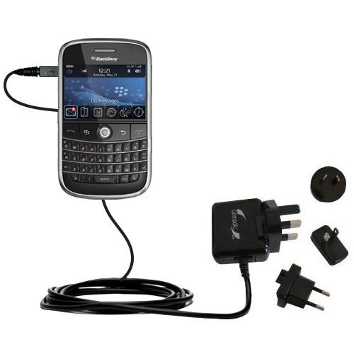 International Wall Charger compatible with the Blackberry 9000
