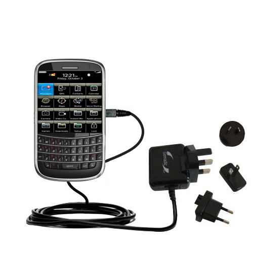 International Wall Charger compatible with the Blackberry 9220