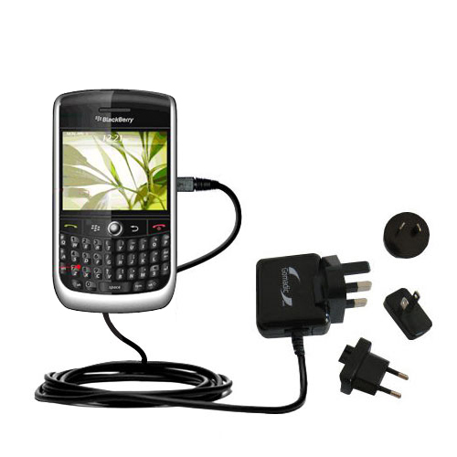 International Wall Charger compatible with the Blackberry 9300