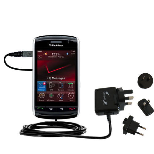 International Wall Charger compatible with the Blackberry 9500