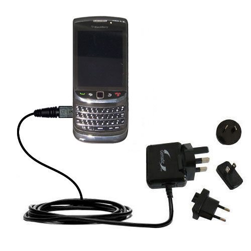 International Wall Charger compatible with the Blackberry 9800