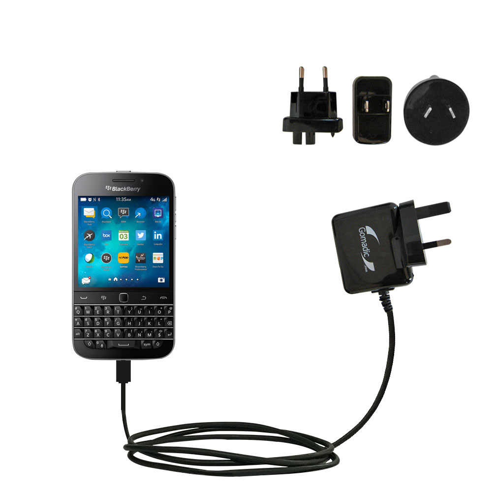 International Wall Charger compatible with the Blackberry Classic