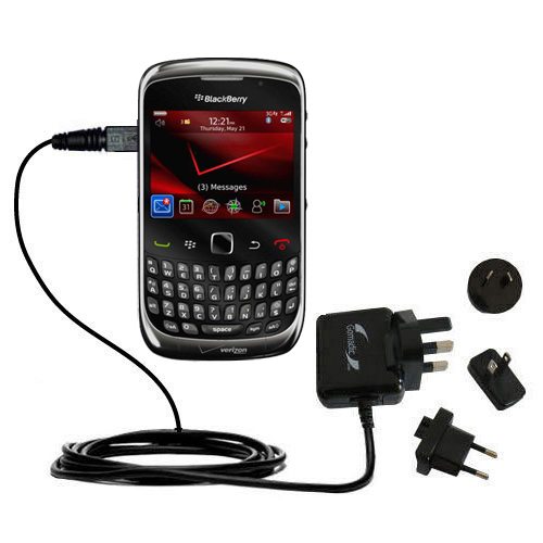 International Wall Charger compatible with the Blackberry Curve 3G 9330