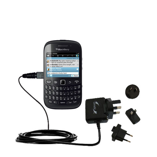 International Wall Charger compatible with the Blackberry Curve 9220