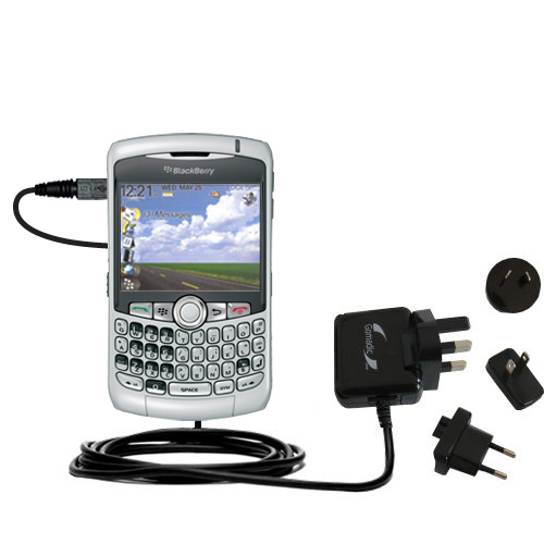 International Wall Charger compatible with the Blackberry Curve