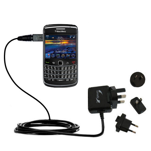 International Wall Charger compatible with the Blackberry Onyx 9700