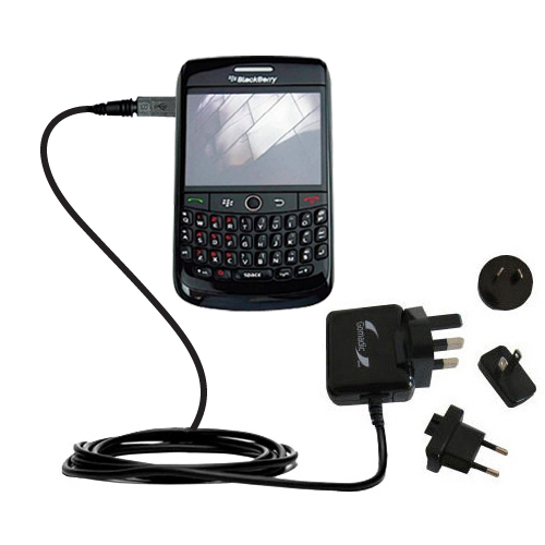 International Wall Charger compatible with the Blackberry Onyx