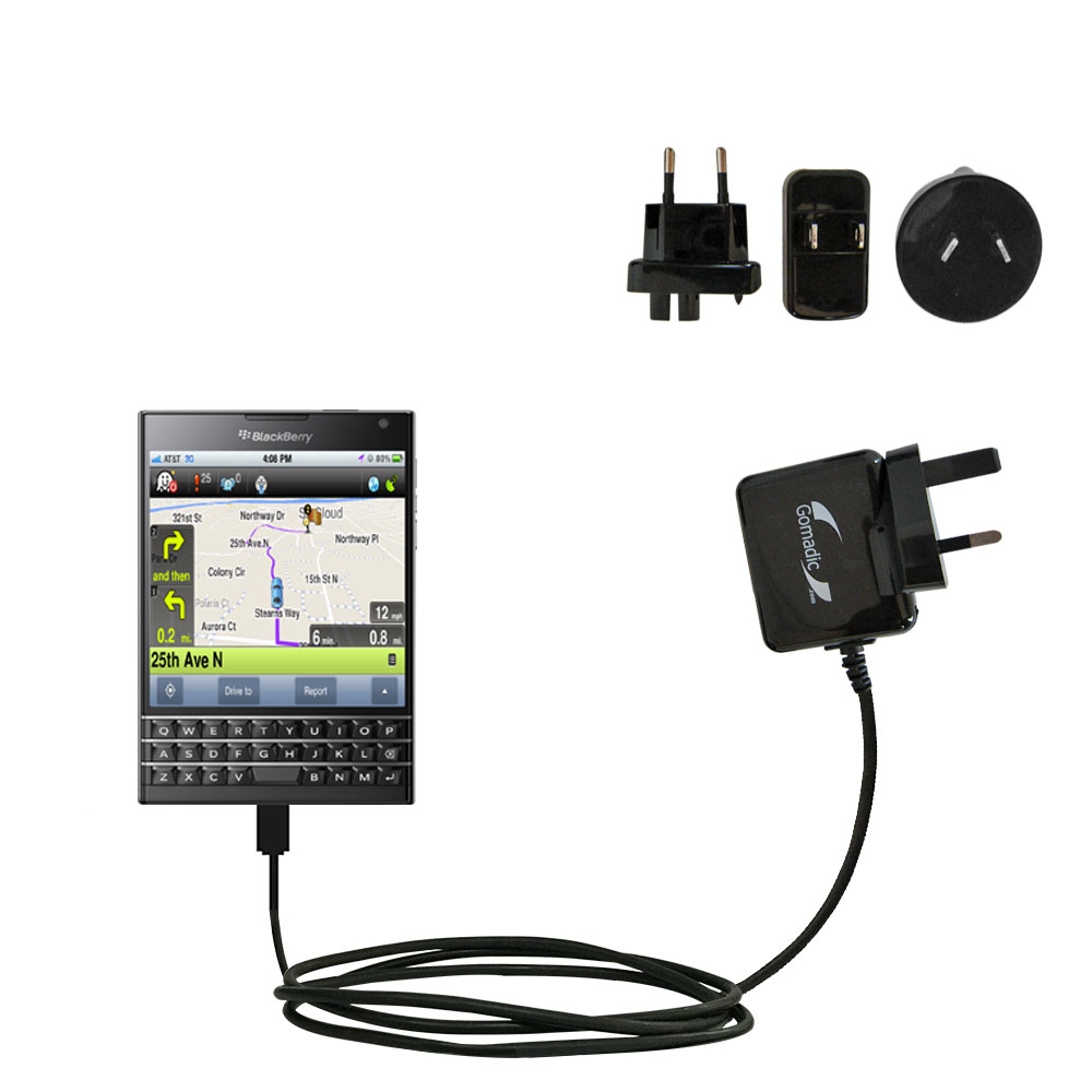 International Wall Charger compatible with the Blackberry Passport