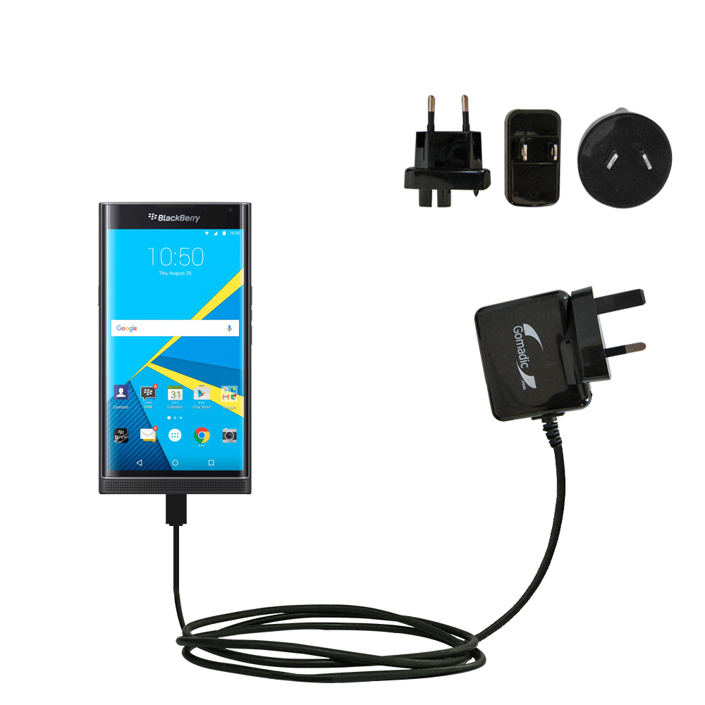 International Wall Charger compatible with the Blackberry Priv