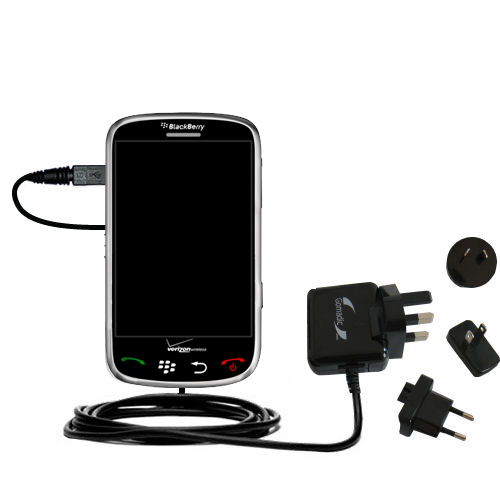 International Wall Charger compatible with the Blackberry Thunder